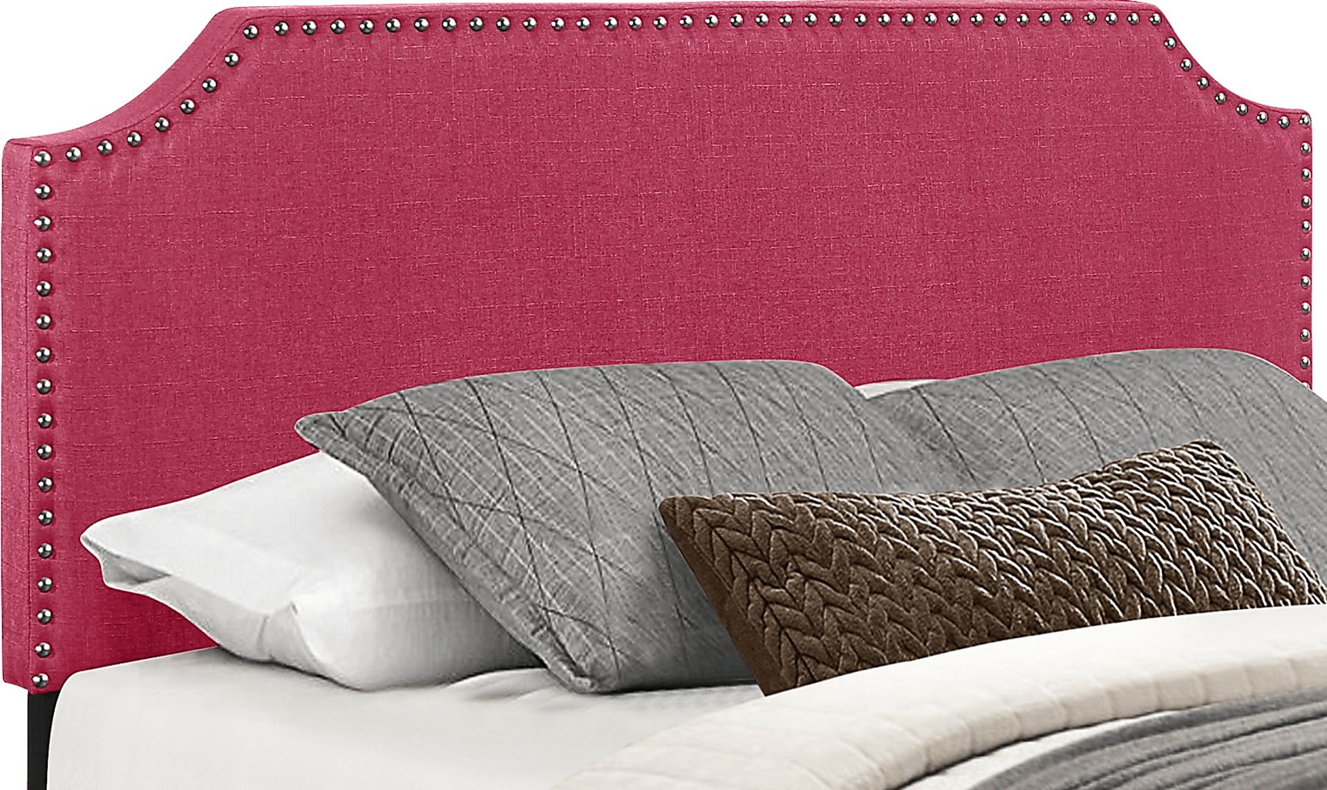 Carshalton Pink Queen Upholstered Bed - Image 5