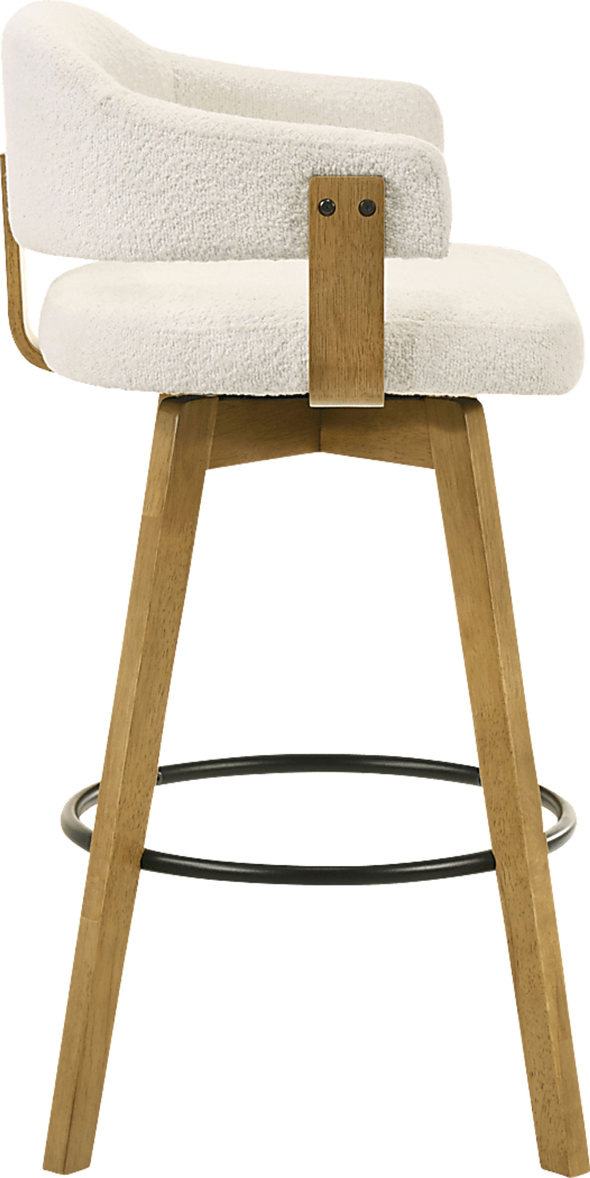 Carsonee White Barstool - Image 7