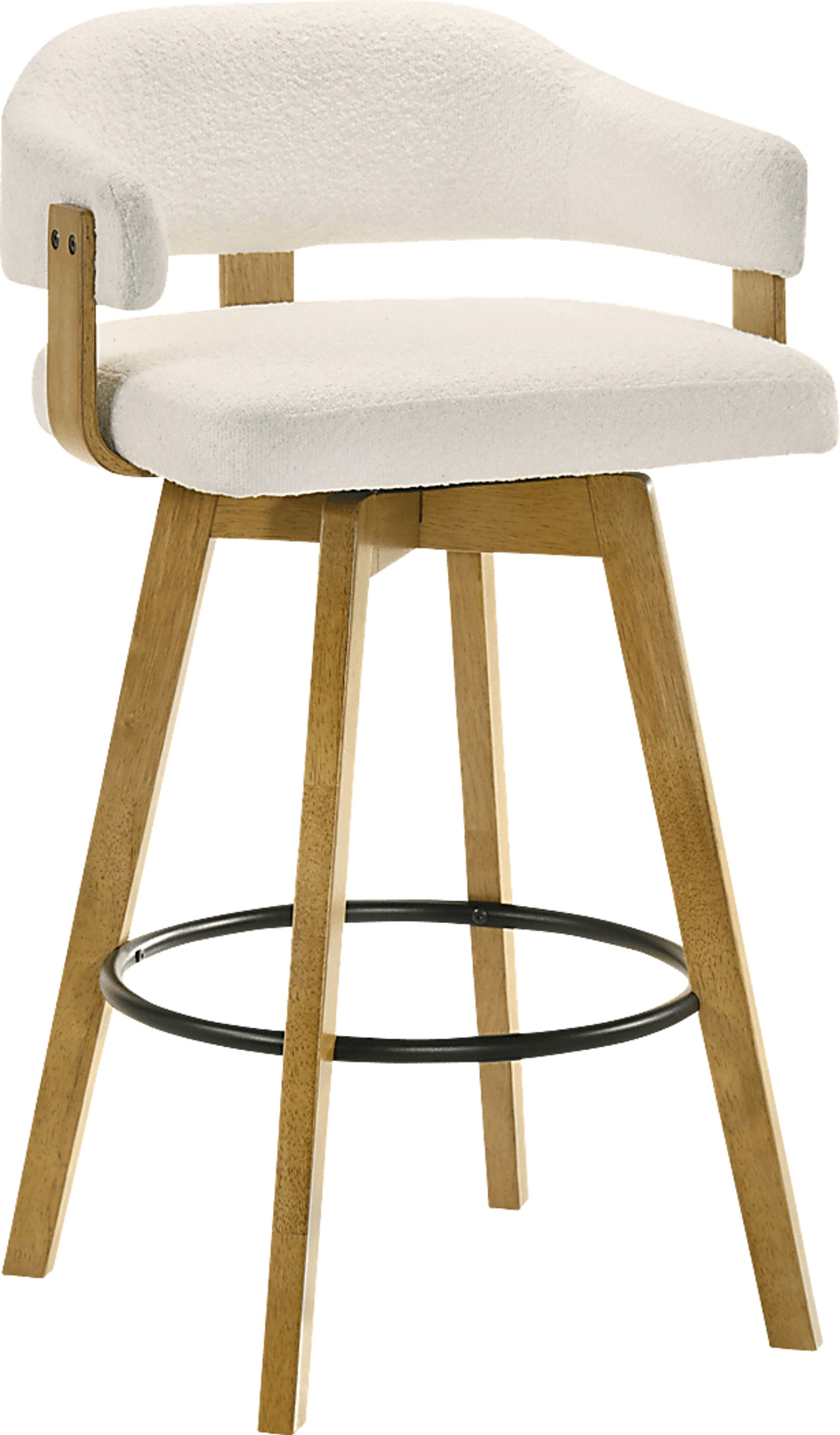 Carsonee White Barstool - Image 1
