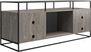 Carterette Gray 59 in. Console with Electric Fireplace