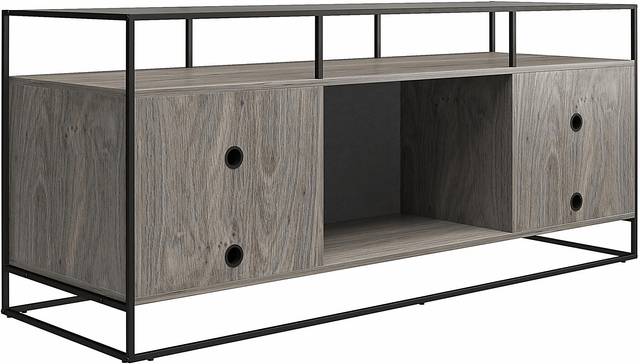 Carterette Gray 59 in. Console with Electric Fireplace - Thumbnail - Image 4
