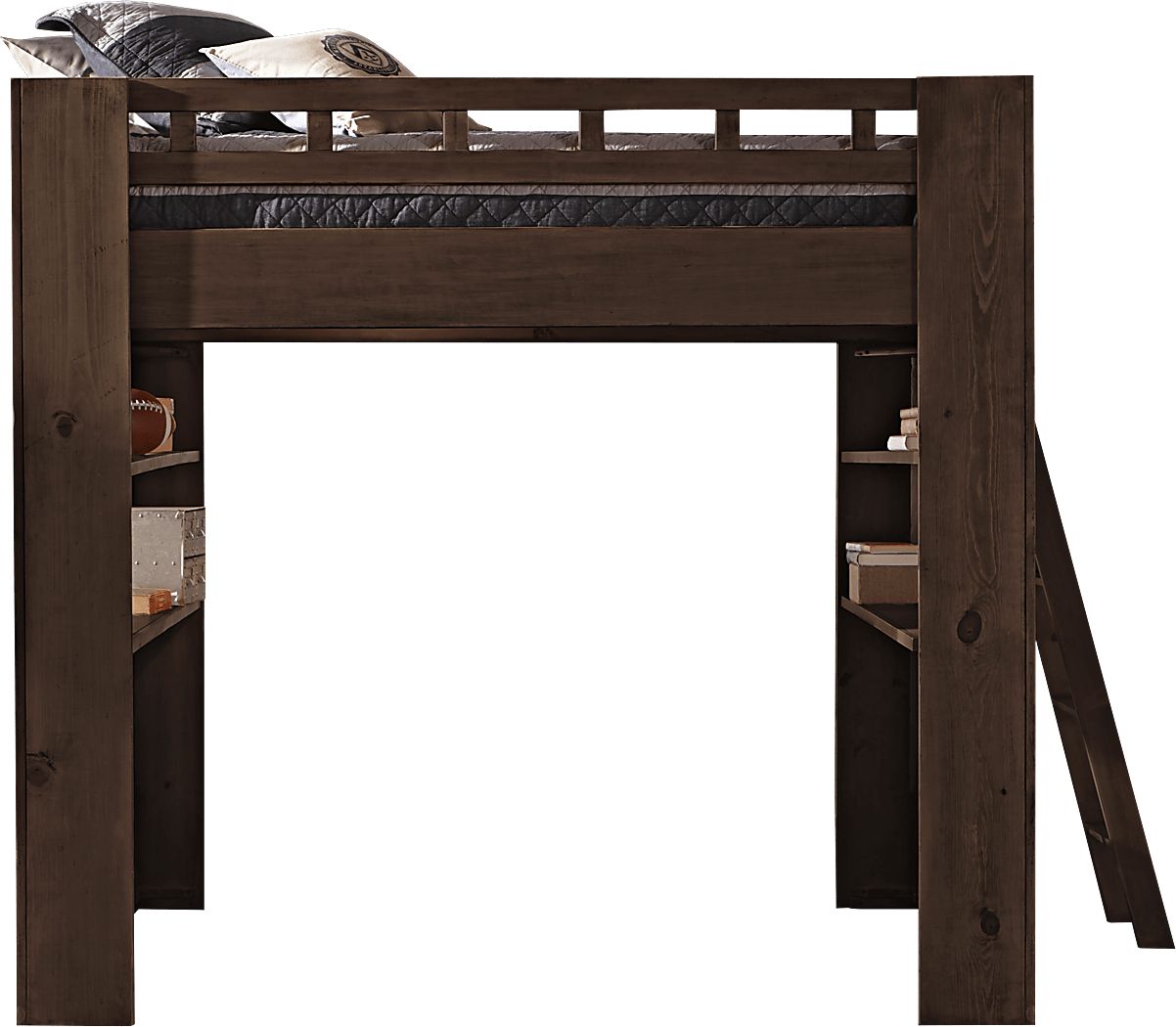 Carter S Kids Lost Creek Espresso Dark Wood Full Loft Bed Rooms to Go