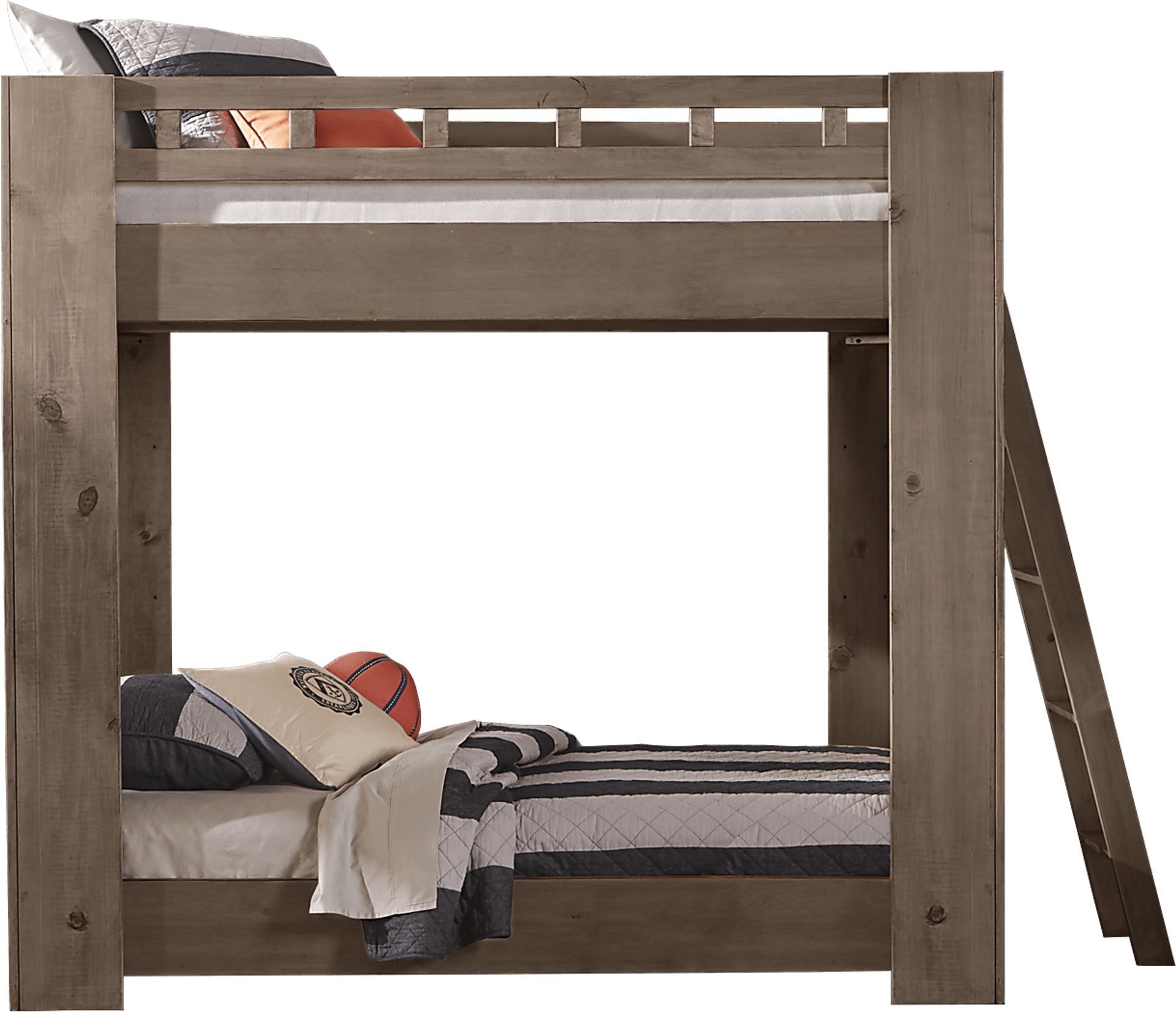 Carter's Kids Collection Lost Creek Gray Full/Full Bunk Bed - Image 1
