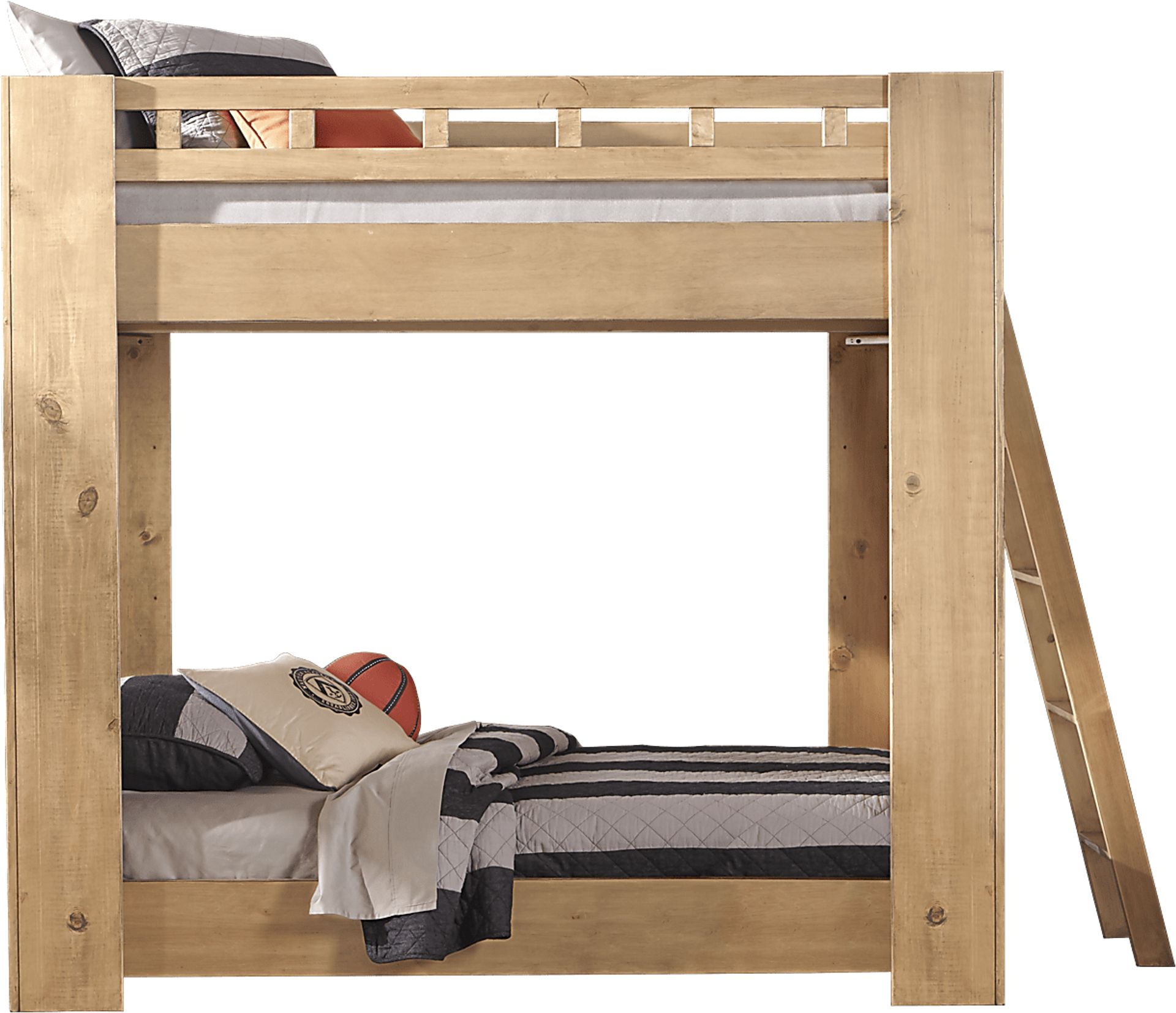 Carter S Kids Lost Creek Taffy Light Wood Full/Full Bunk | Rooms to Go
