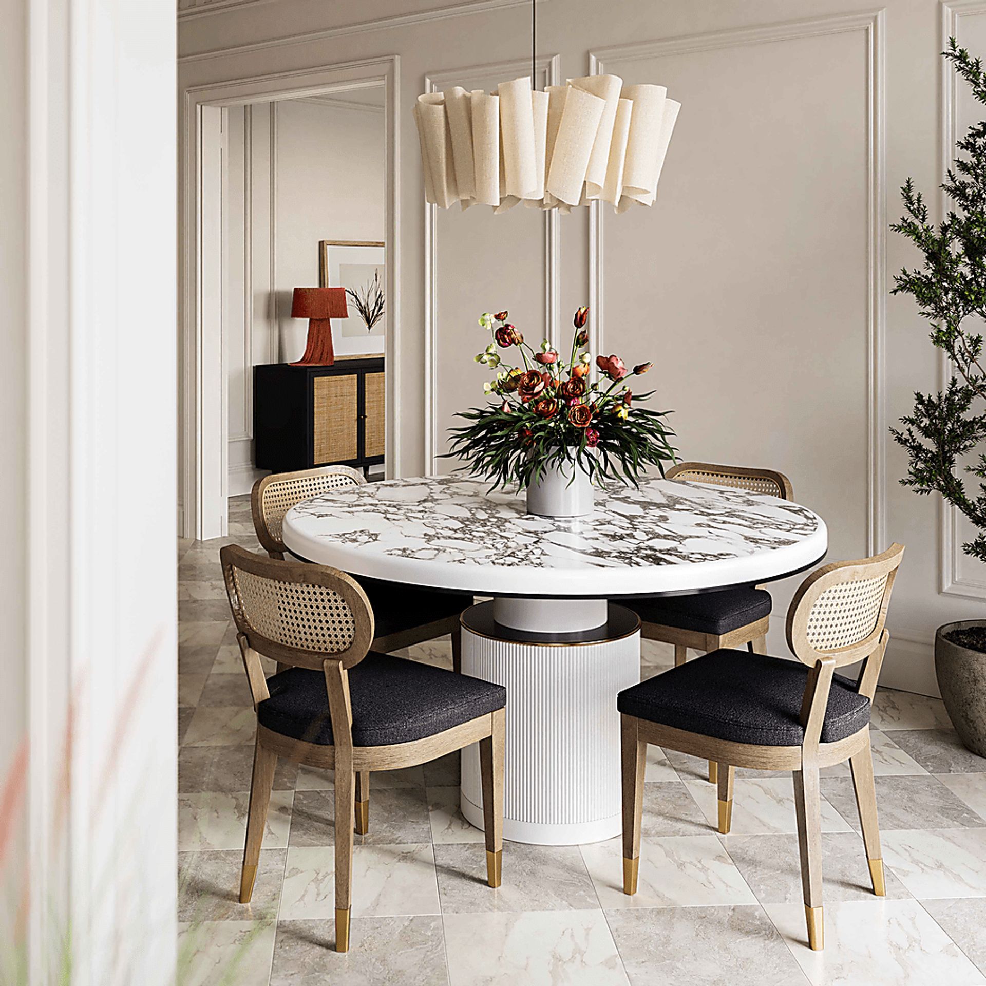 Cartigan White Dining Table - Image 2