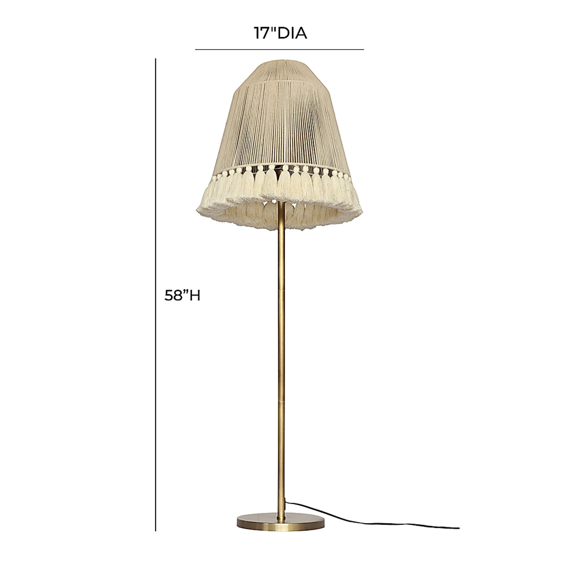 Cartnal Creek Gold Floor Lamp - Image 7