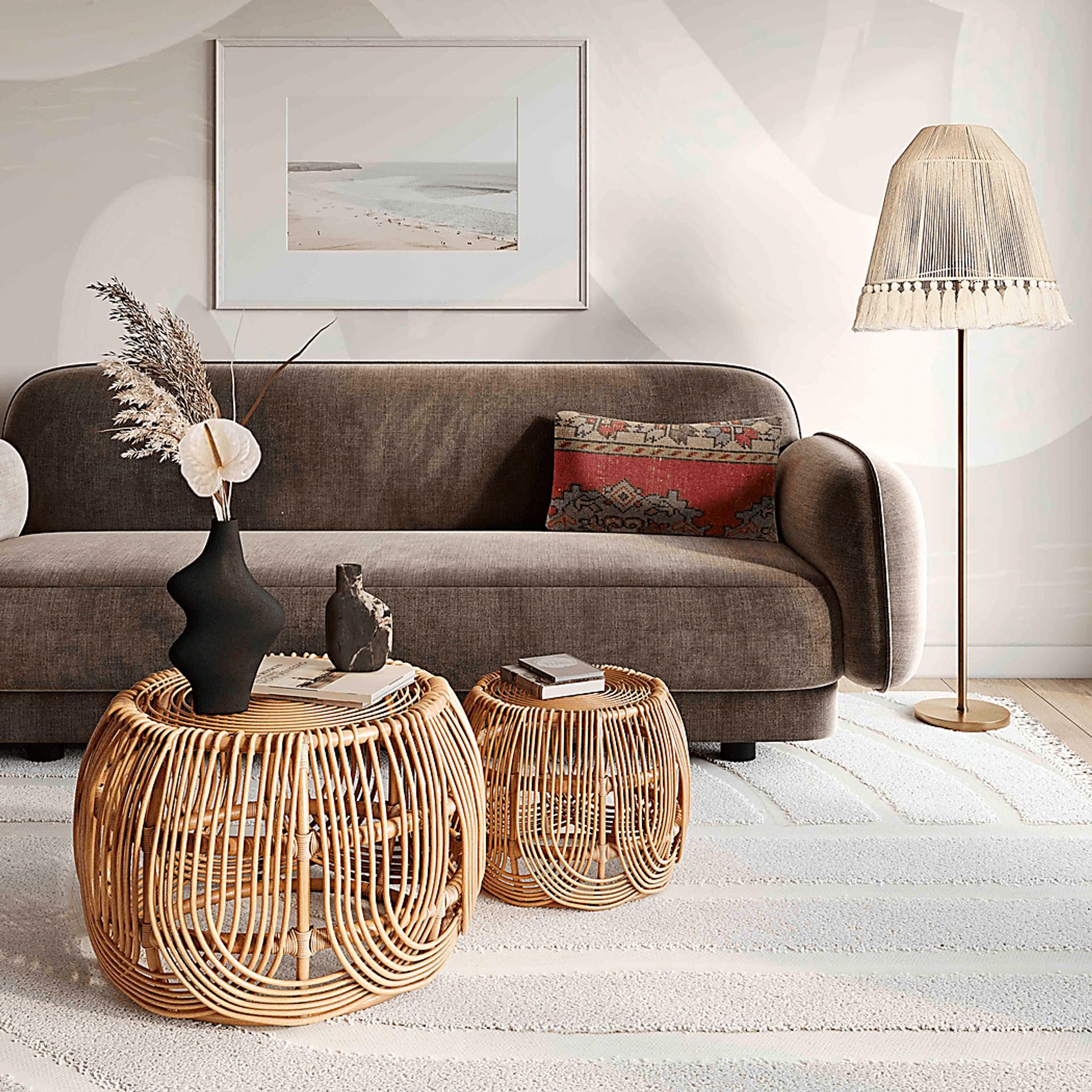 Cartnal Creek White Floor Lamp - Image 2
