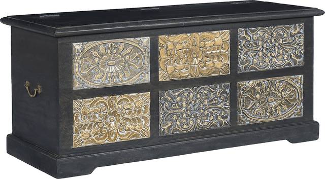 Carved Colony Dark Gray Trunk - Thumbnail - Image 1