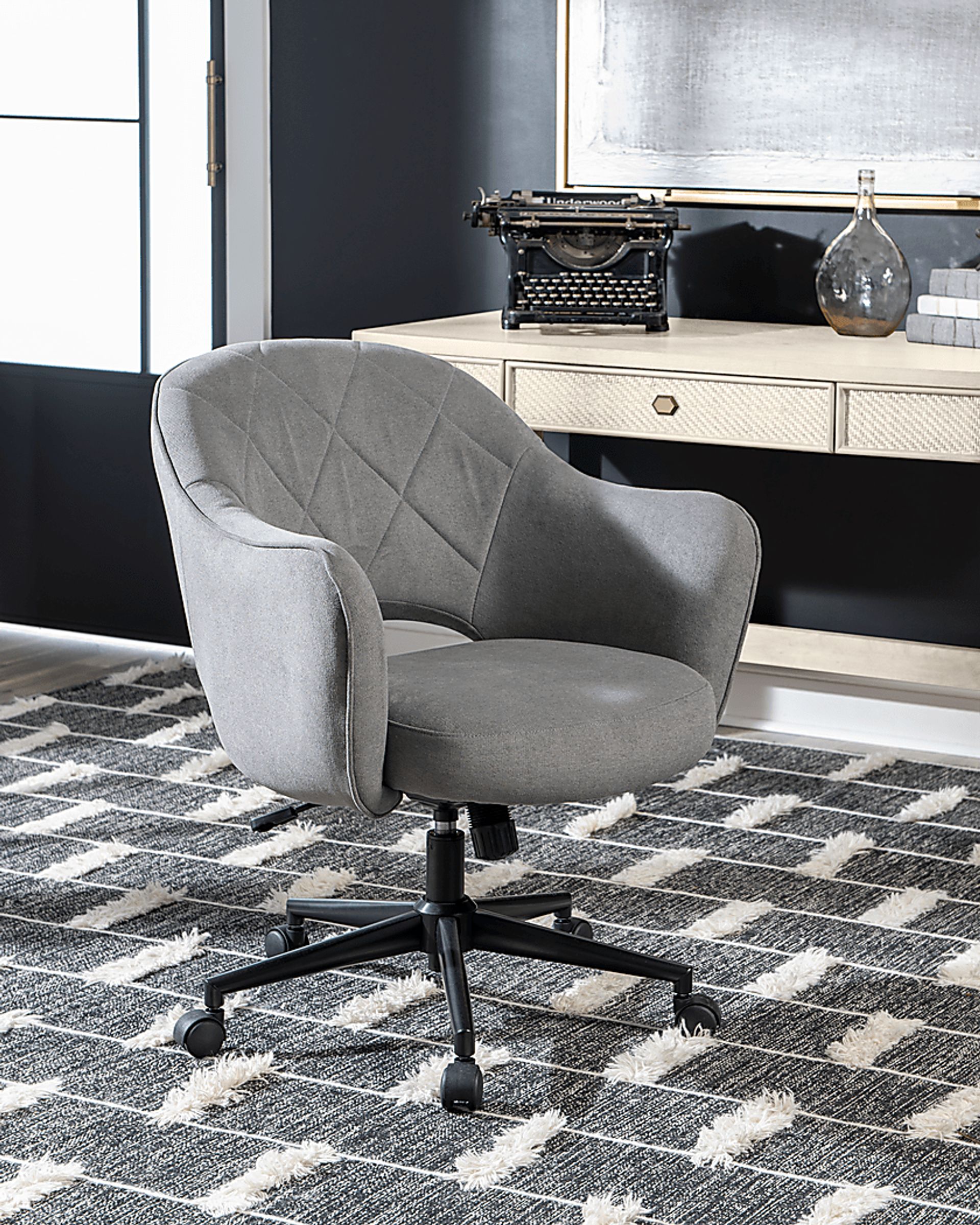 Caryle Gray Office Chair - Image 2