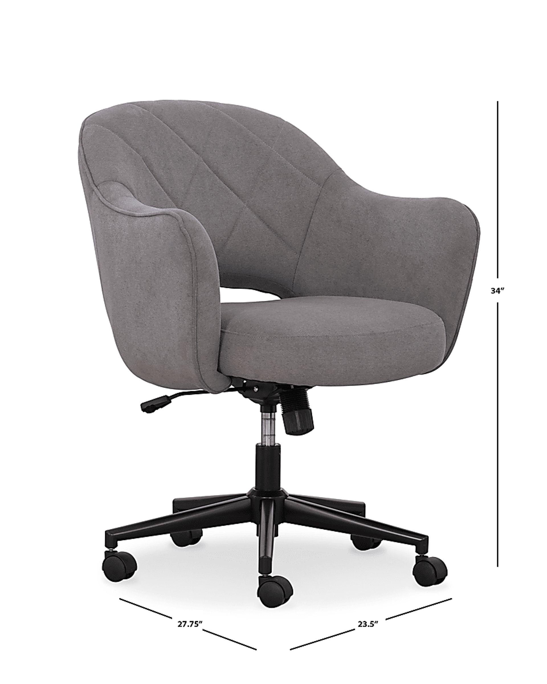 Caryle Gray Office Chair - Image 7
