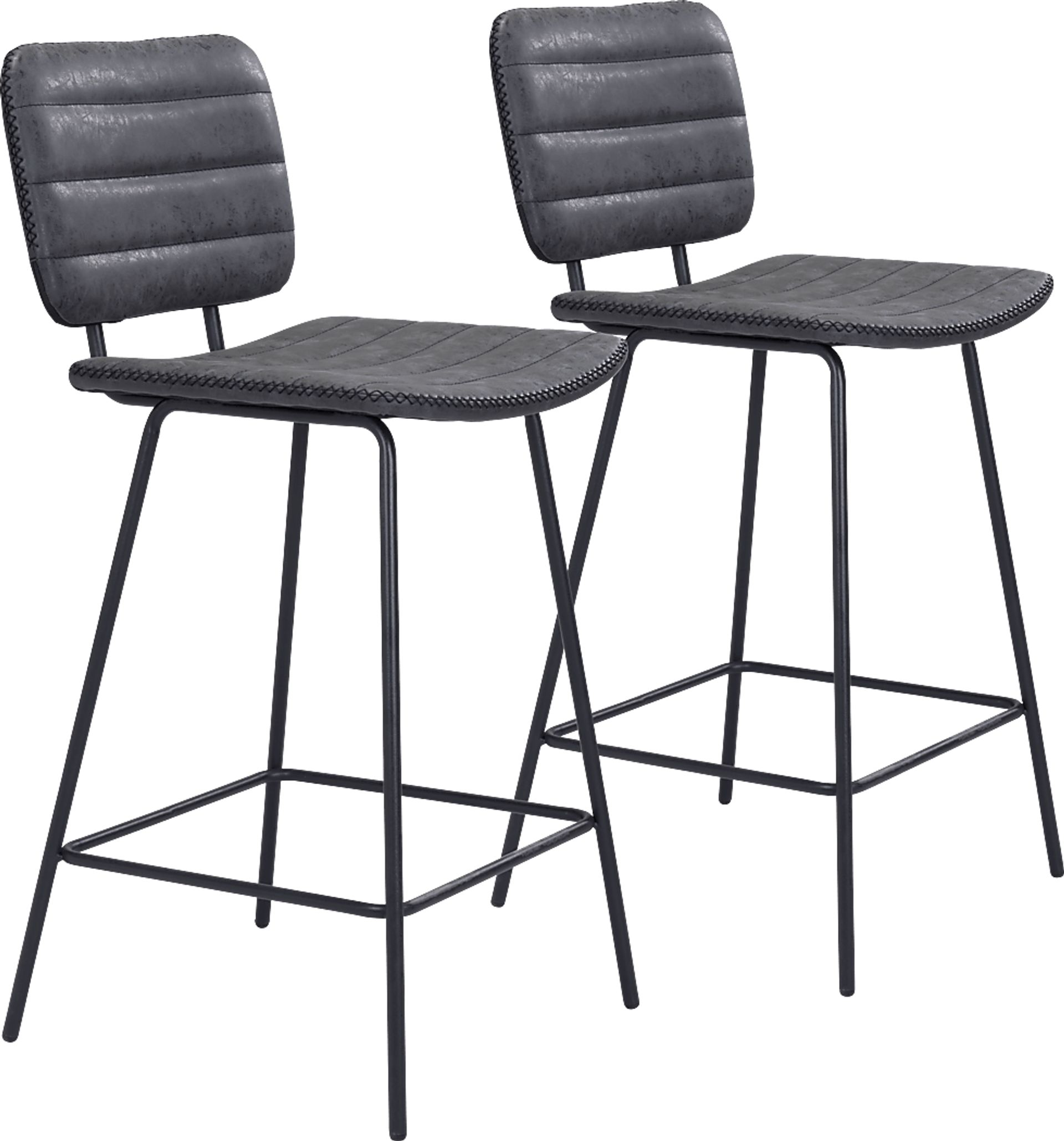Carylynn Black Counter Height Stool, Set of 2 - Image 1
