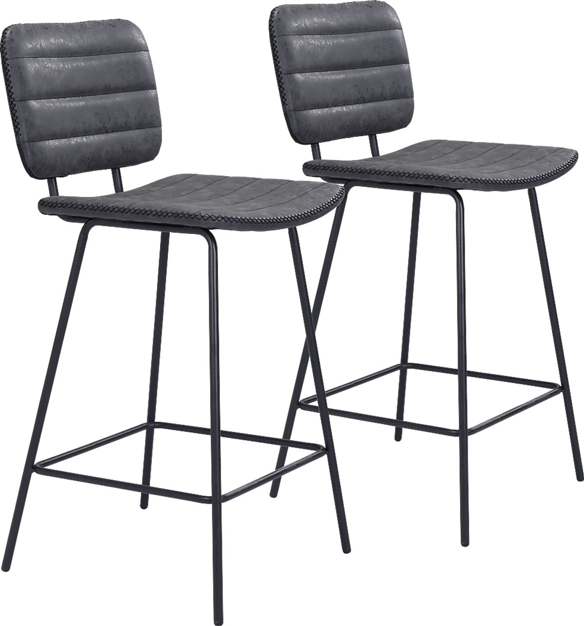 Carylynn Black Black,Colors Polyurethane Fabric Counter Stool | Rooms to Go