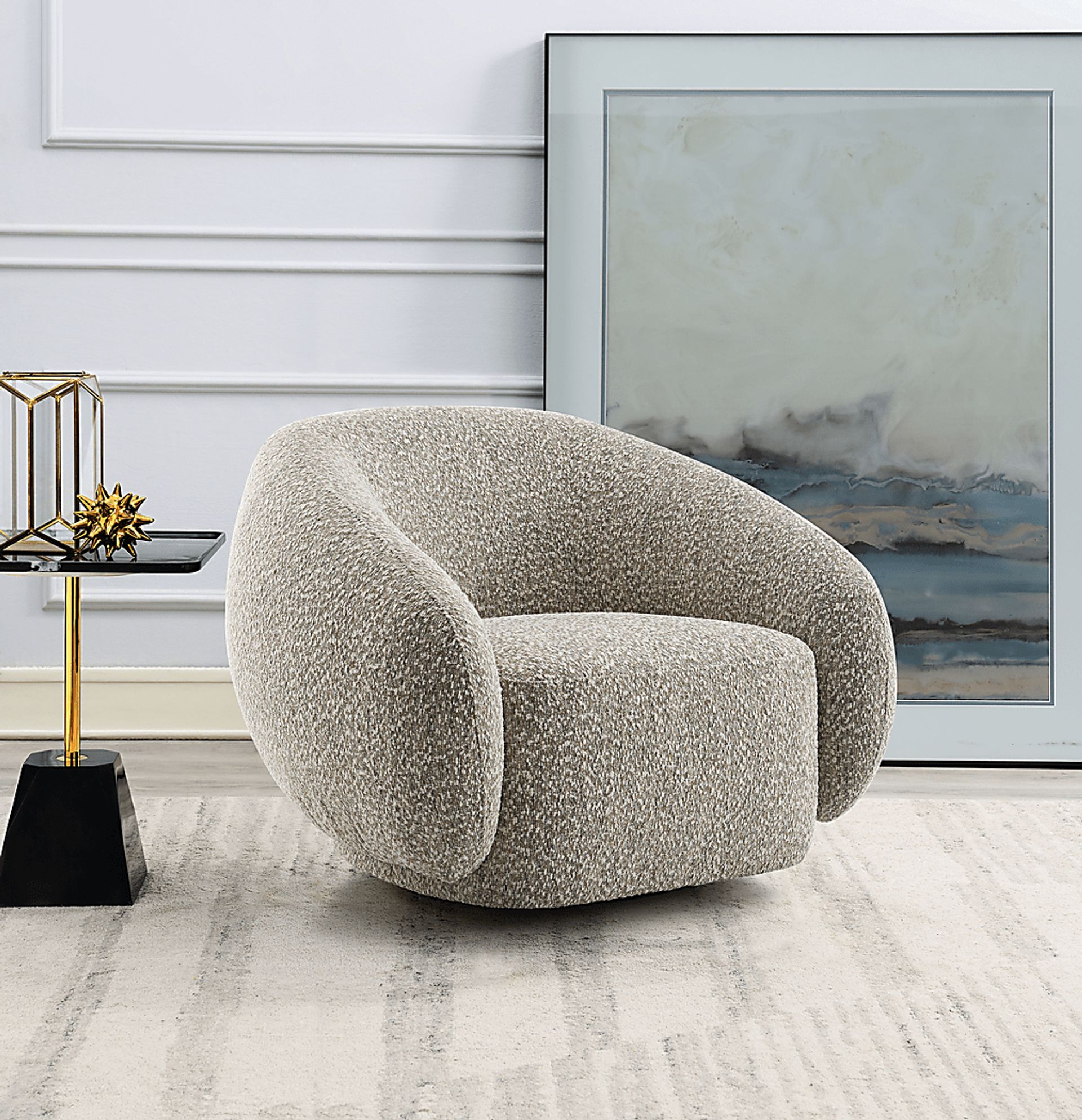 Carzalia Brown Swivel Accent Chair - Image 2