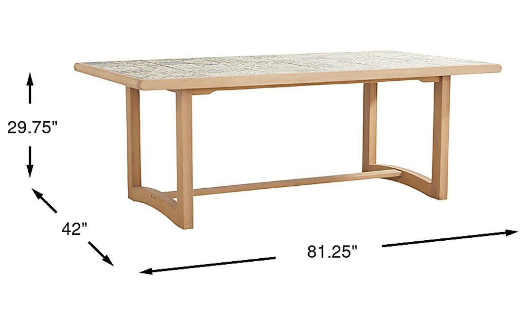 Casa Villa Multi Rectangle Outdoor Dining Table