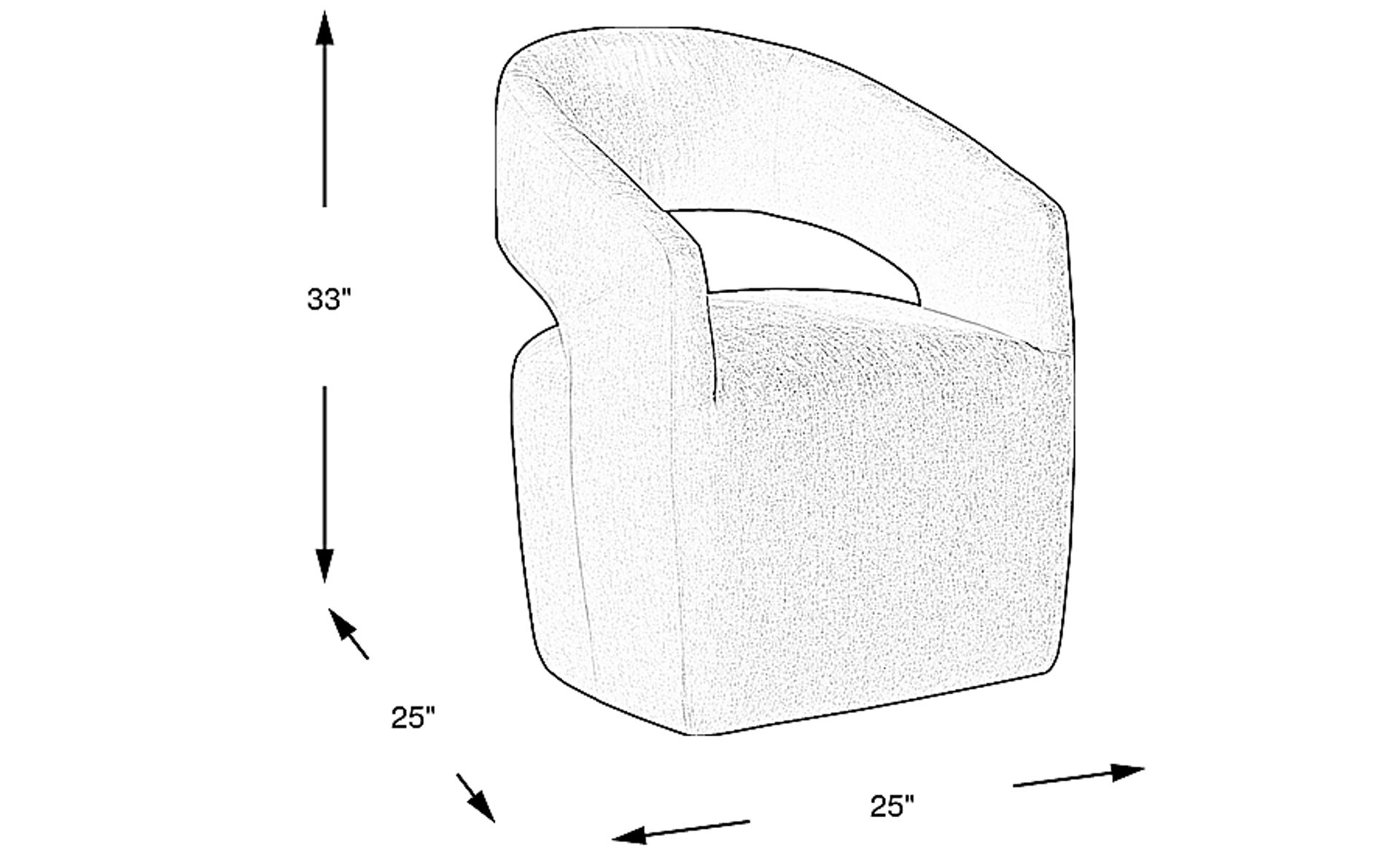 Dimension Image. Please refer to the Dimension Tab on this page for dimension details.