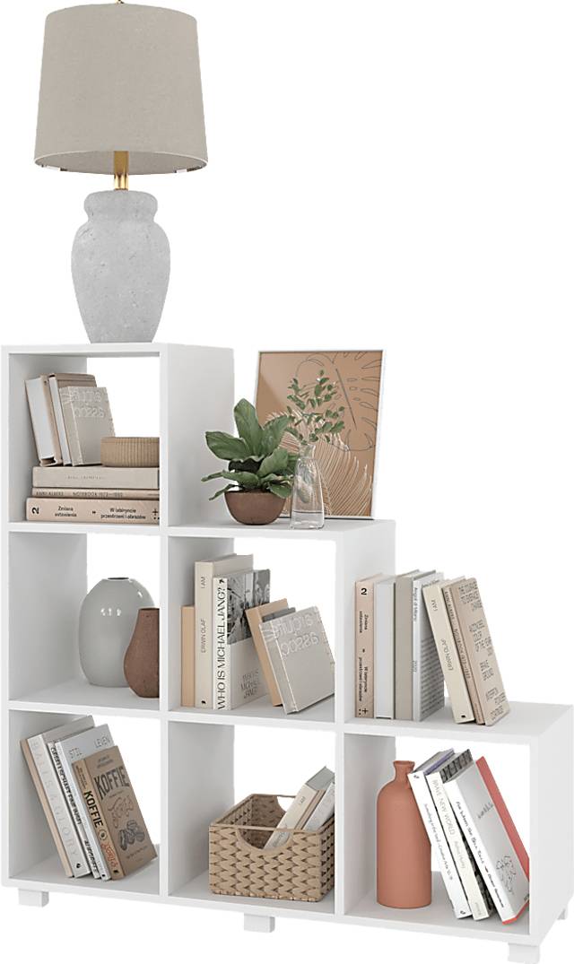 Cascio White Bookcase - Thumbnail - Image 3
