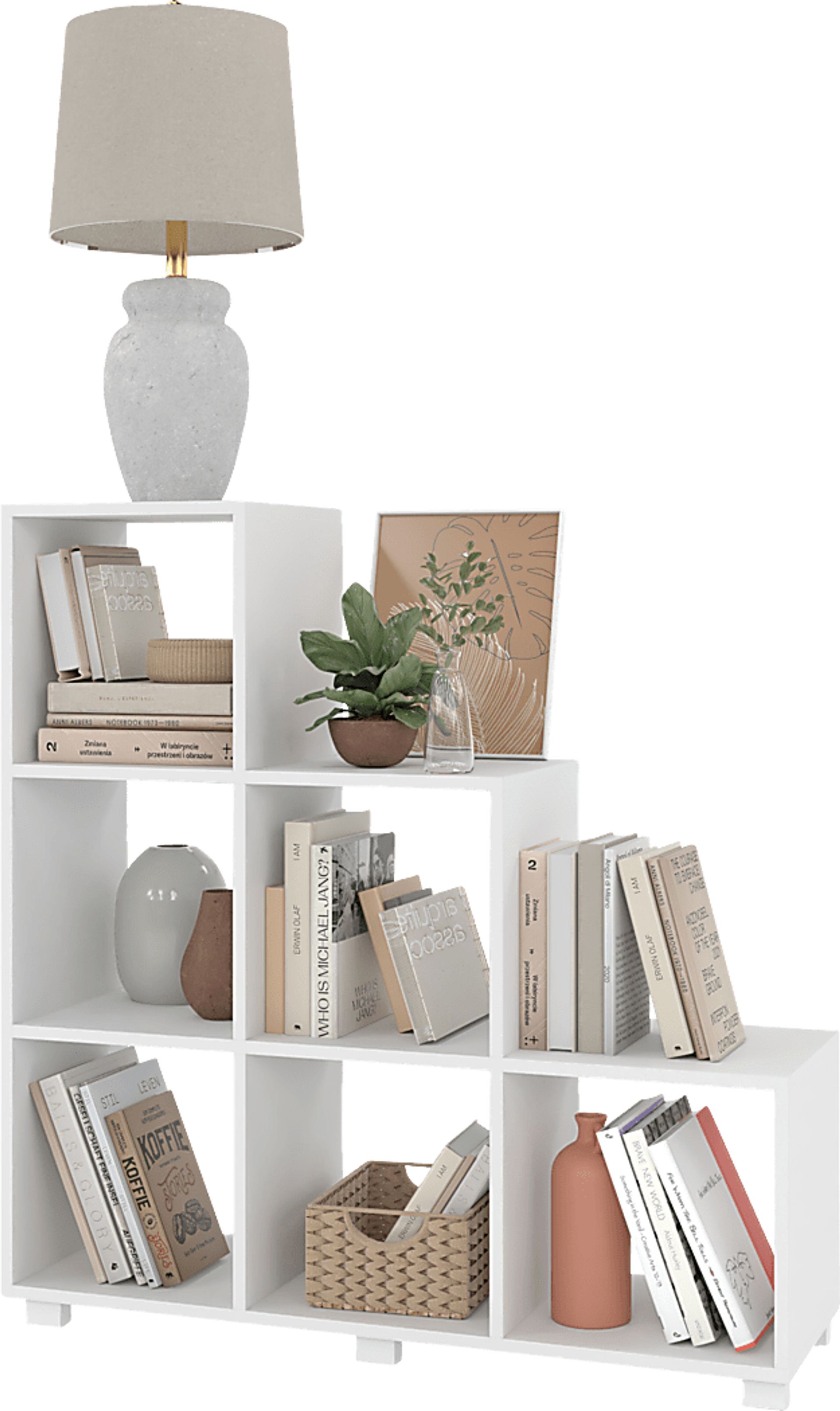Cascio White Bookcase - Image 3