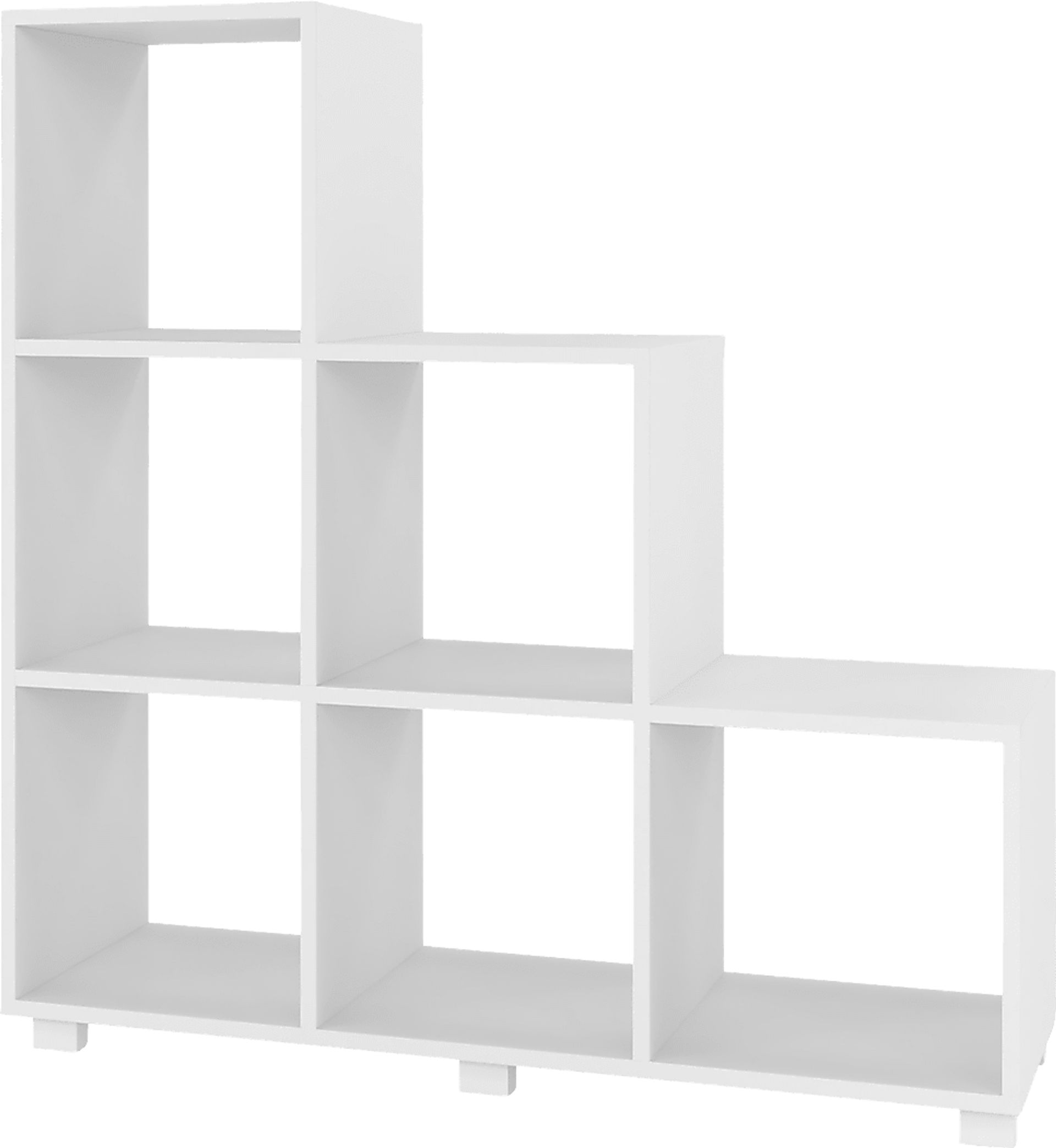 Cascio White Bookcase - Image 1