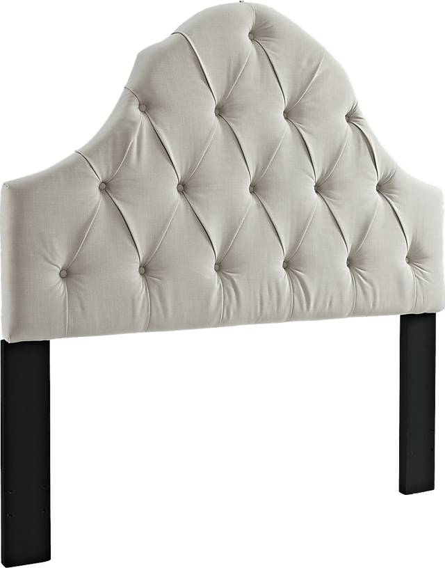 Casden Cream Full/Queen Upholstered Headboard - Thumbnail - Image 2
