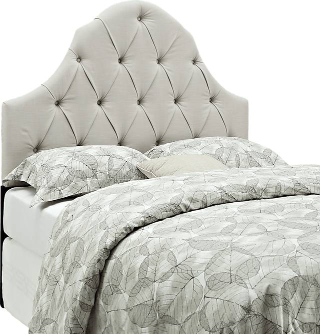 Casden Cream Full/Queen Upholstered Headboard - Thumbnail - Image 3