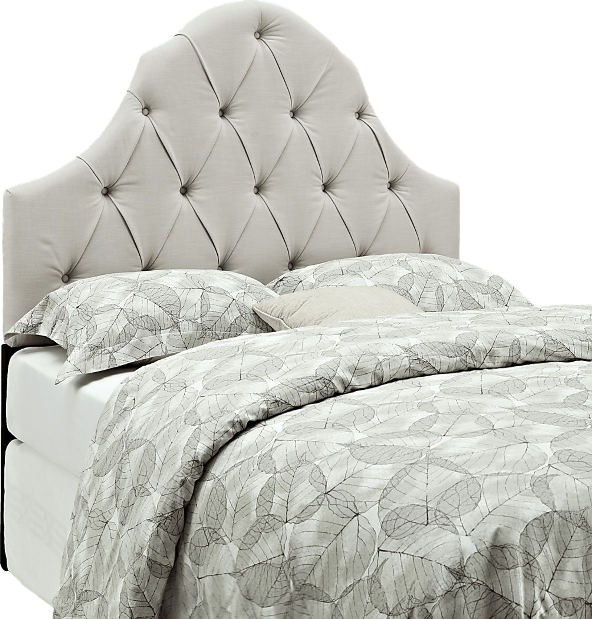 Casden Cream Full/Queen Upholstered Headboard - Image 3