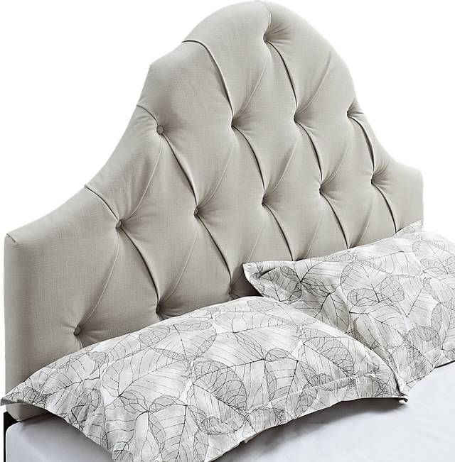 Casden Cream Full/Queen Upholstered Headboard - Thumbnail - Image 4