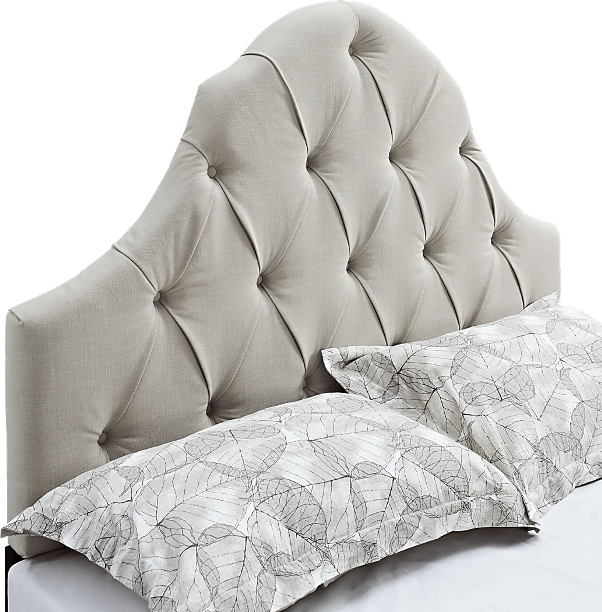Casden Cream Full/Queen Upholstered Headboard - Image 4
