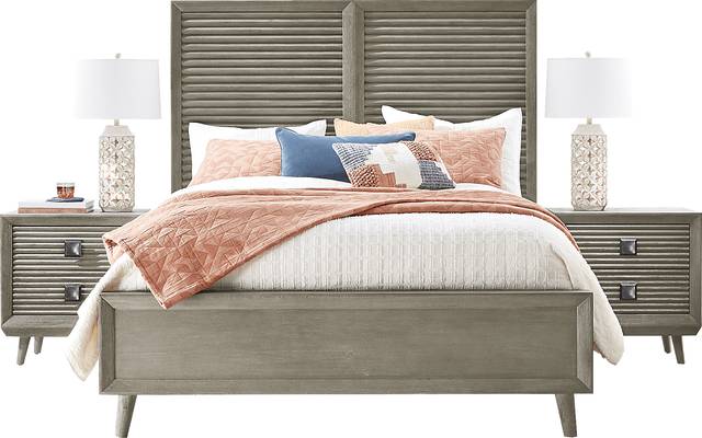 Casella Greige 5 Pc Queen Panel Bedroom - Thumbnail - Image 4