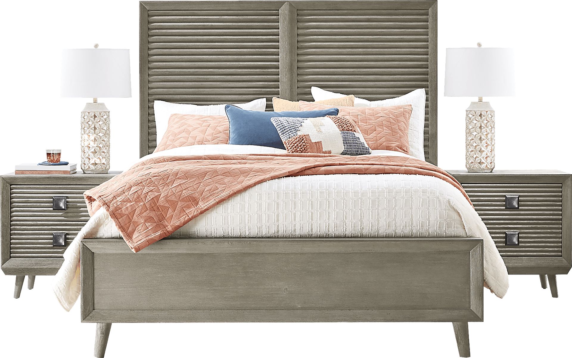 Casella Greige 5 Pc Queen Panel Bedroom - Image 4