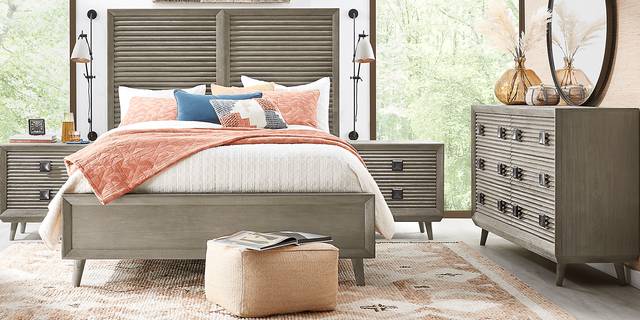 Casella Greige 5 Pc Queen Panel Bedroom - Thumbnail - Image 2