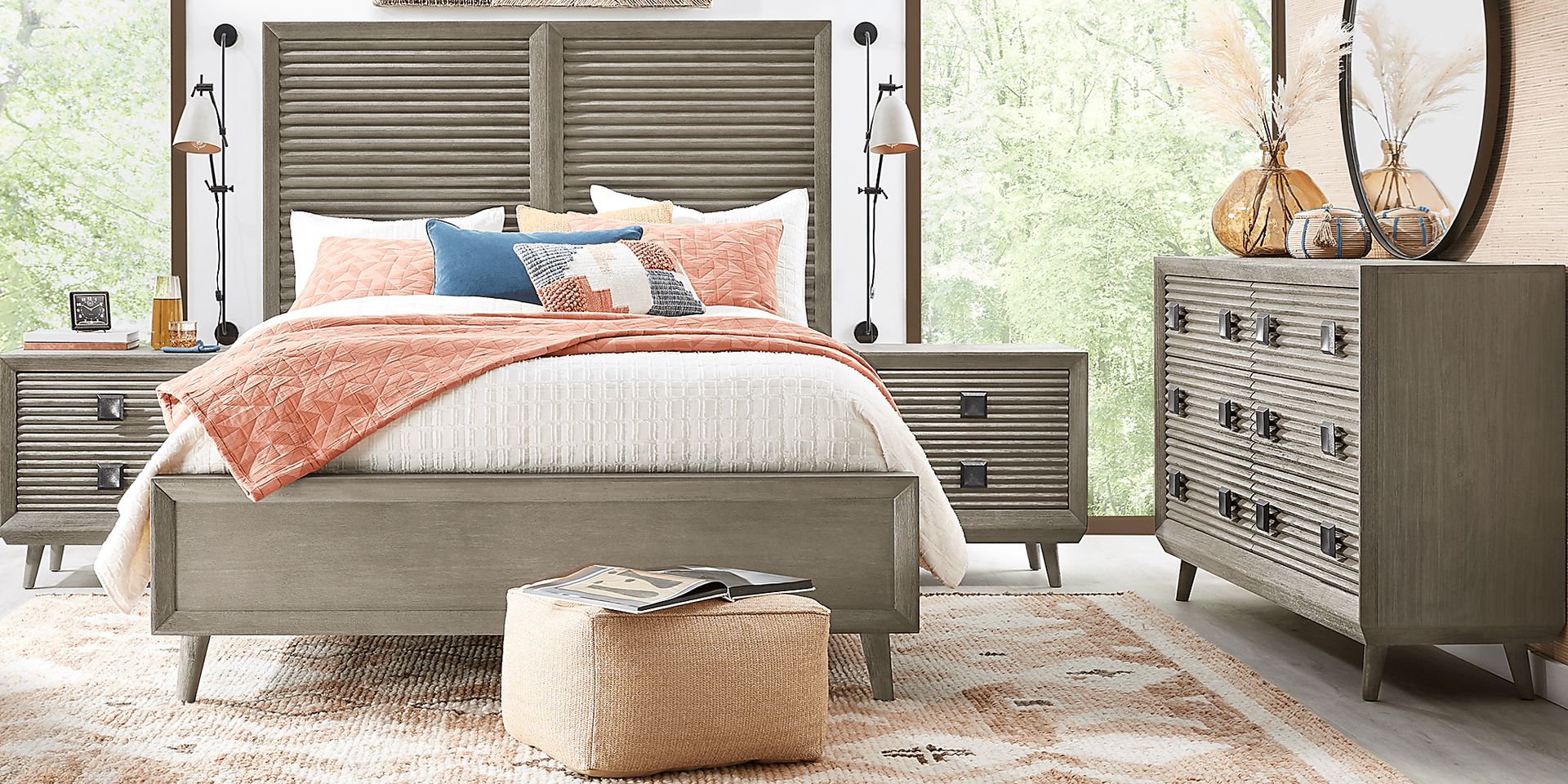 Casella Greige 8 Pc Queen Panel Bedroom - Image 2