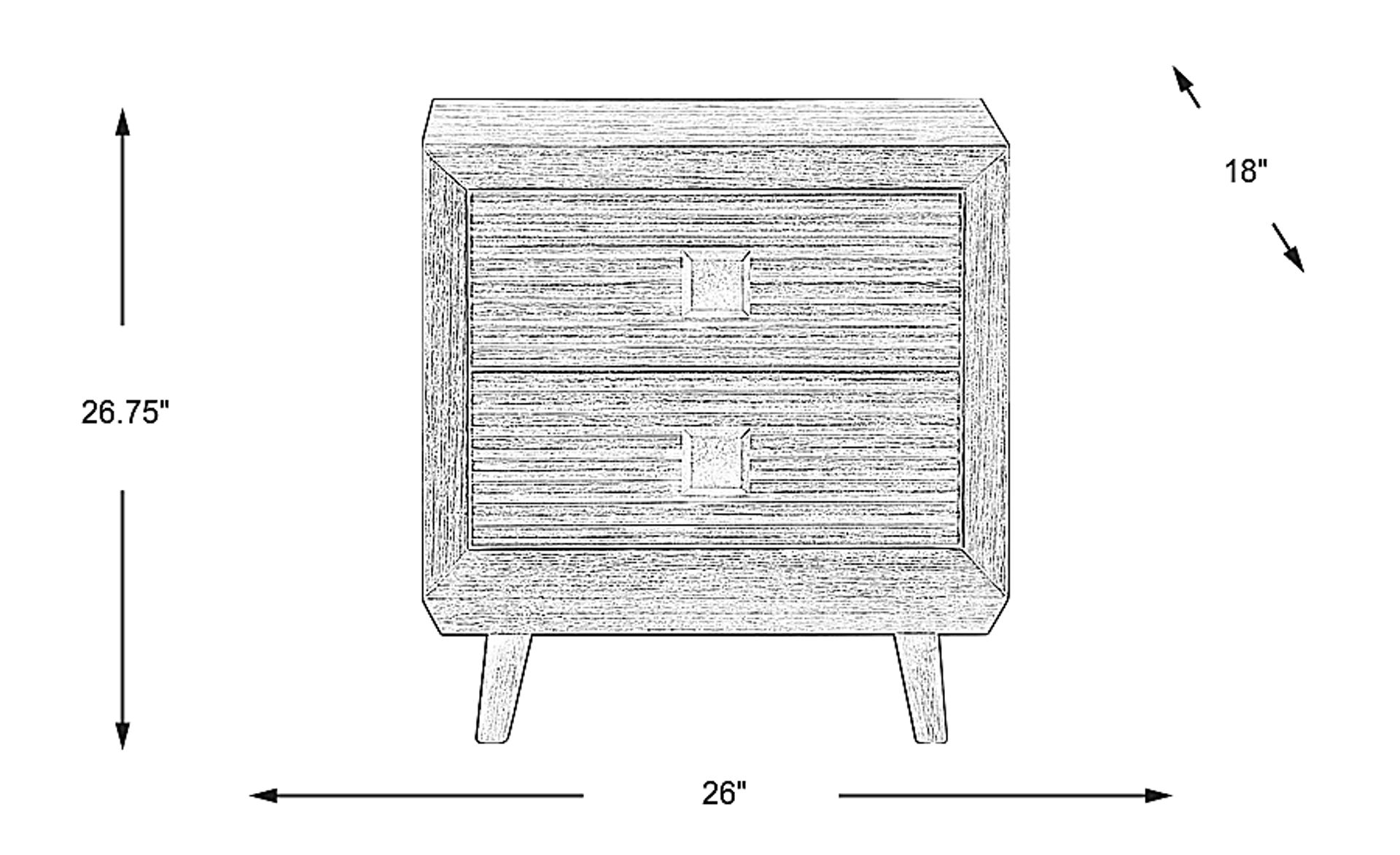 Dimension Image. Please refer to the Dimension Tab on this page for dimension details.