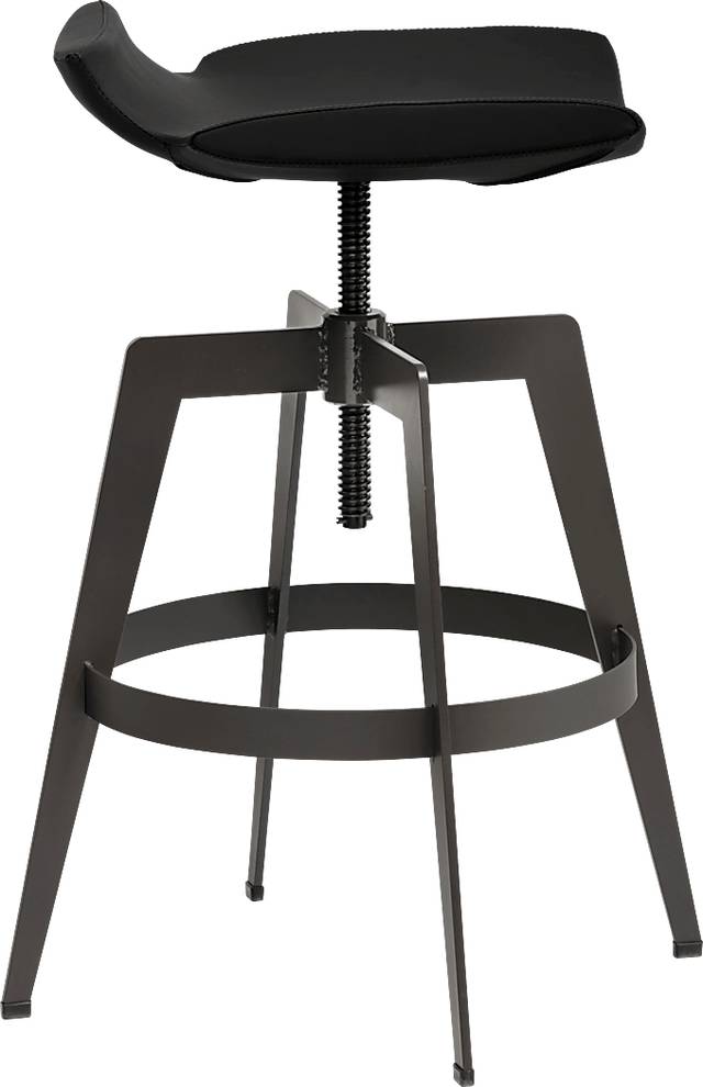 Caselli Black Adjustable Barstool - Thumbnail - Image 3