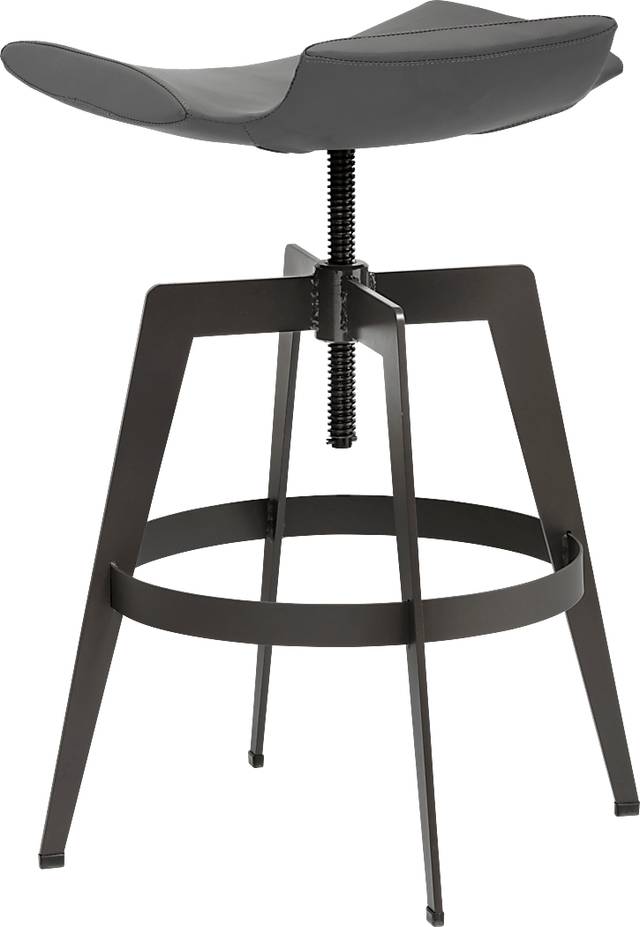 Caselli Gray Adjustable Barstool - Thumbnail - Image 2