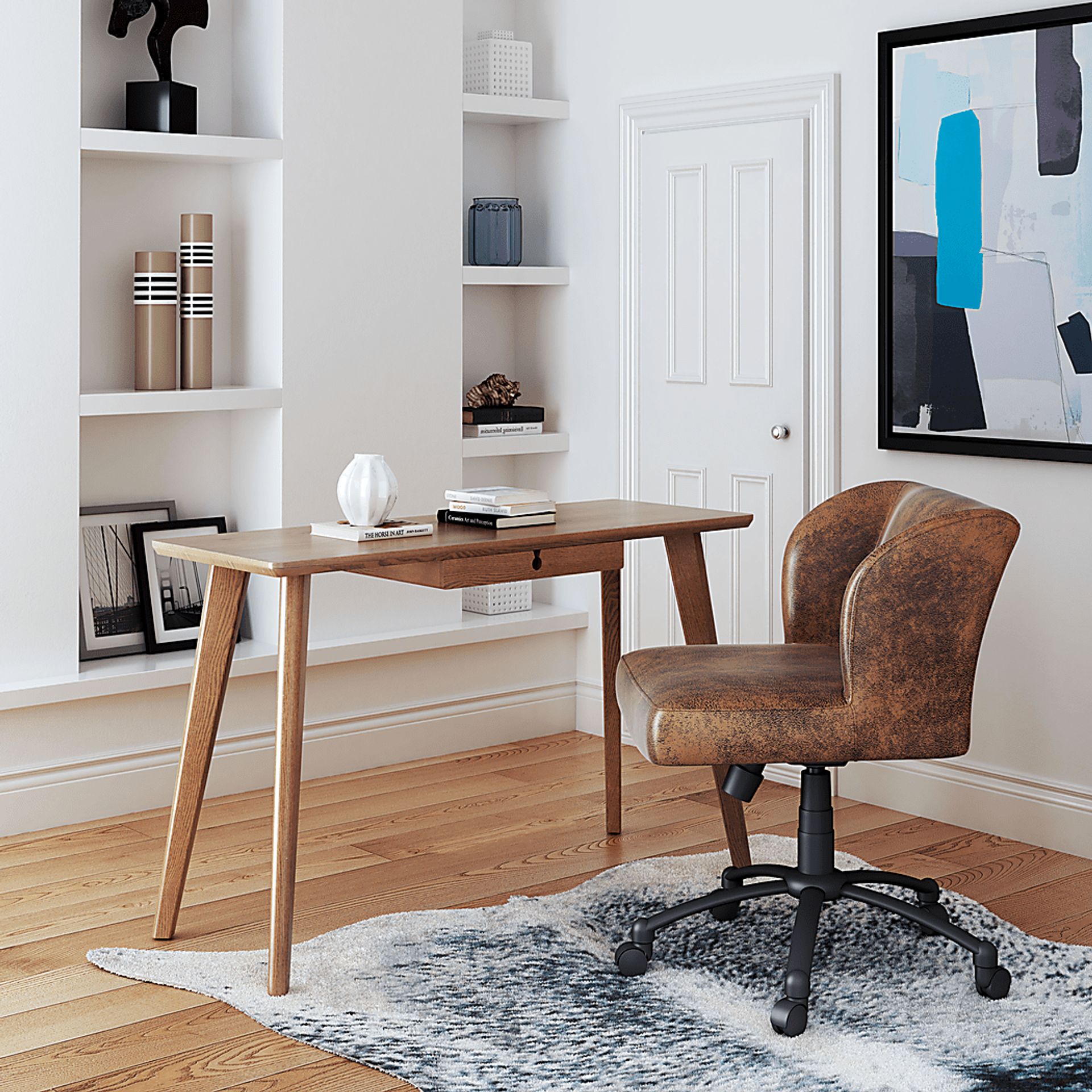 Casellia Brown Desk - Image 6