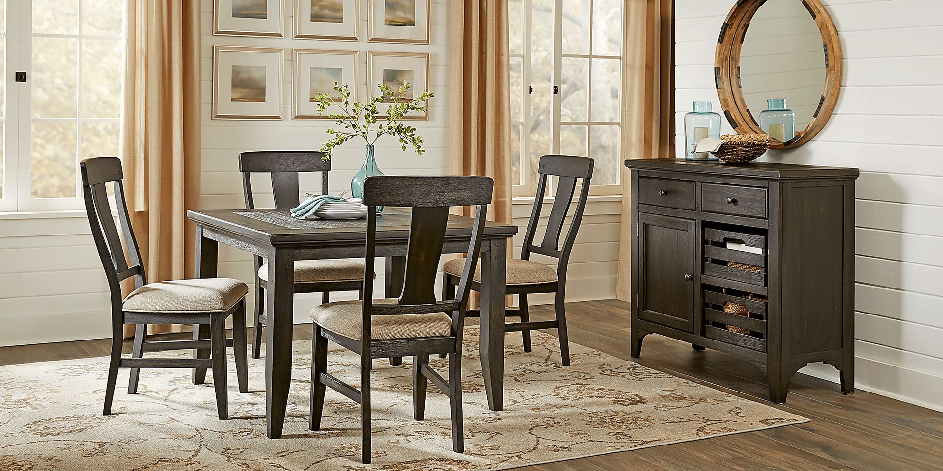 Casen Hill Black Dining Table - Image 3
