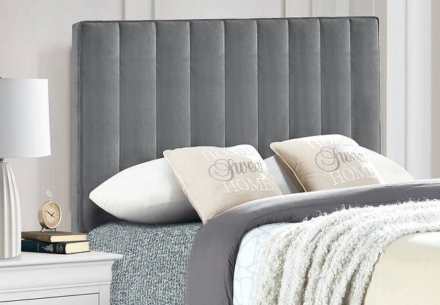 Casey Elle Gray King/California Headboard - Thumbnail - Image 2