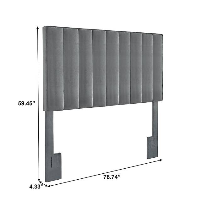 Casey Elle Gray King/California Headboard - Thumbnail - Image 8