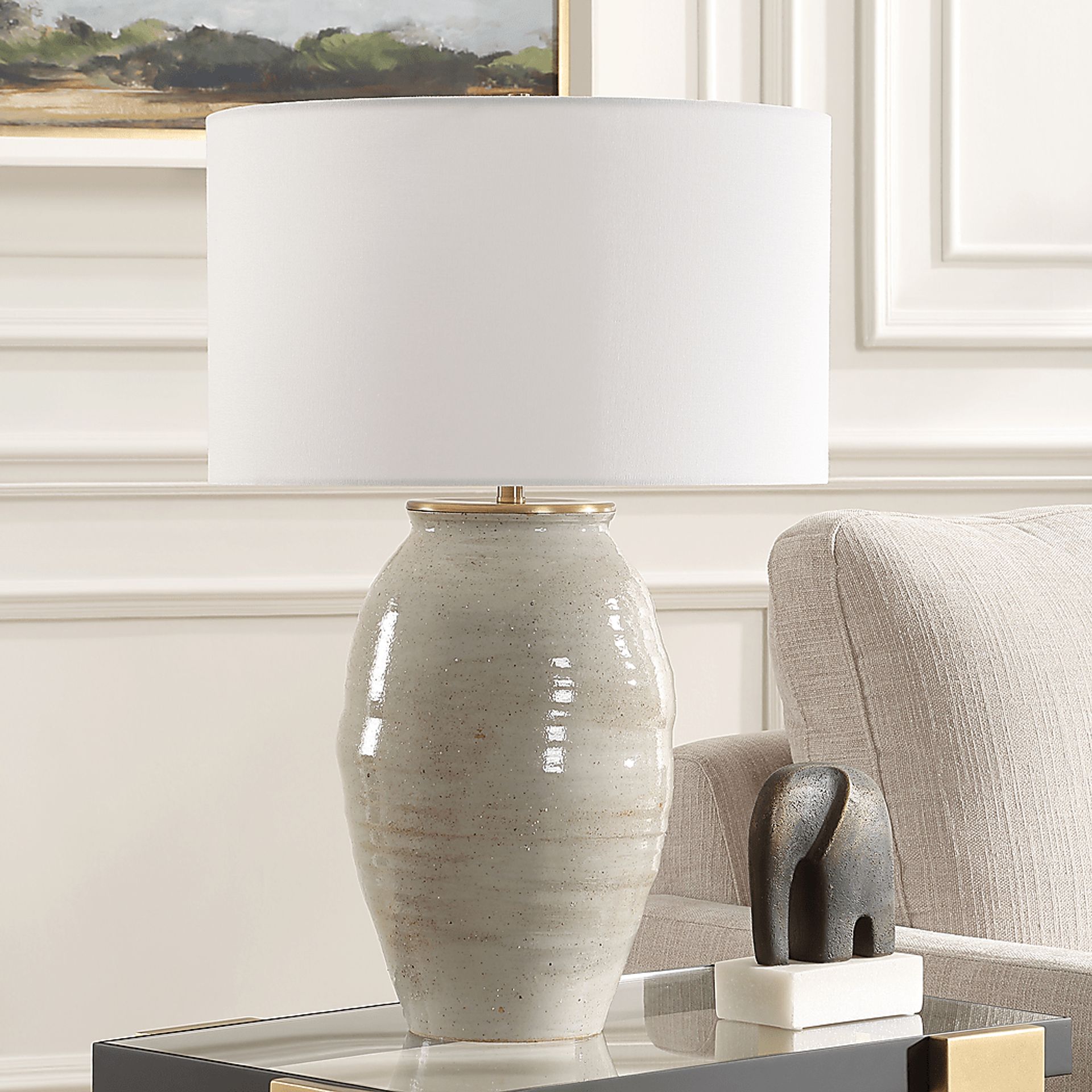 Casgrain Point Gray Lamp - Image 2