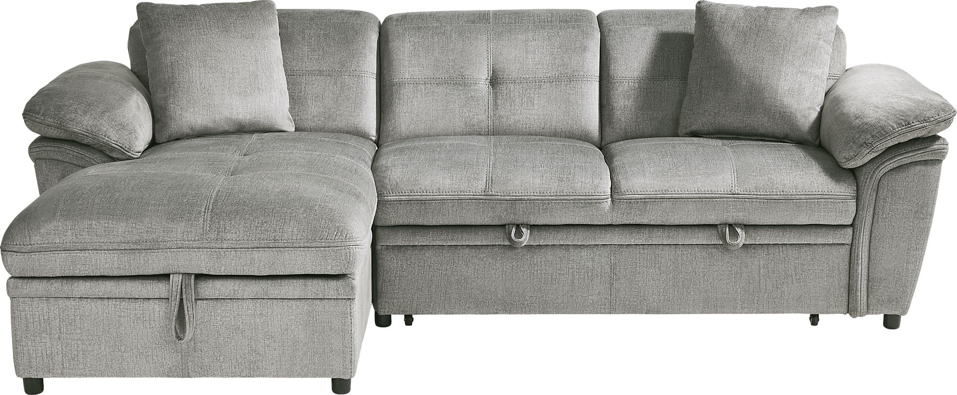 Cashton Heights Gray 2 Pc Sleeper Sectional - Image 3