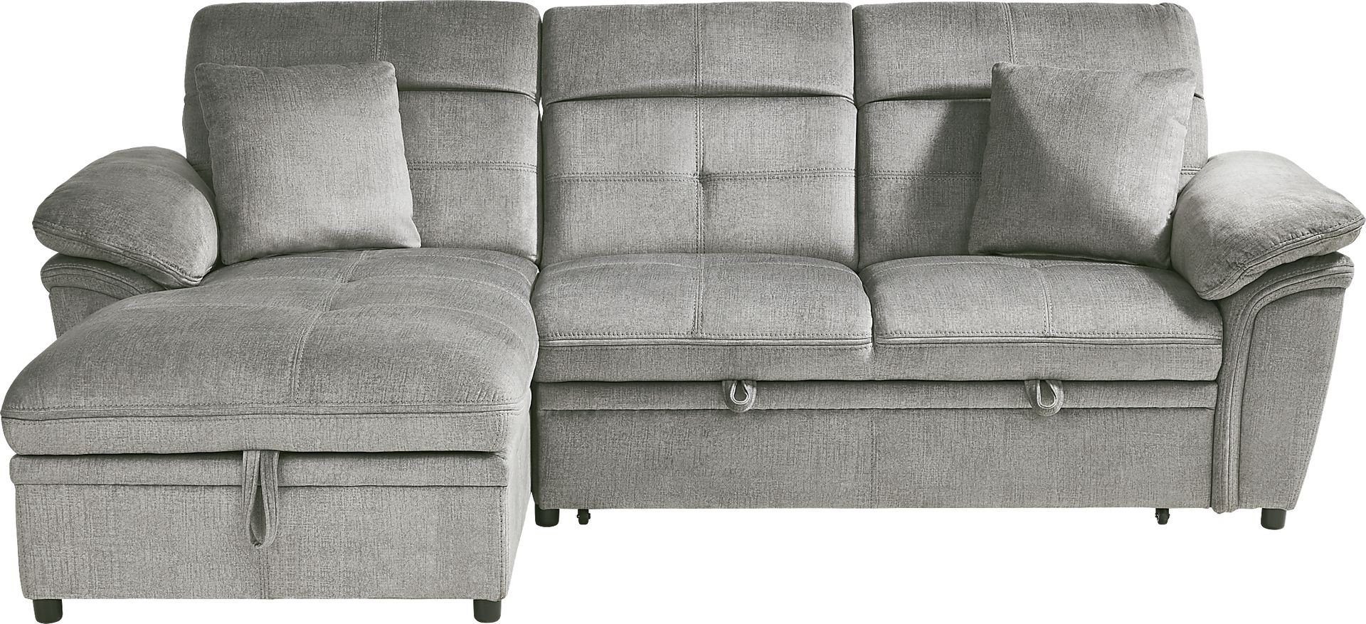 Cashton Heights Gray 2 Pc Sleeper Sectional - Image 4
