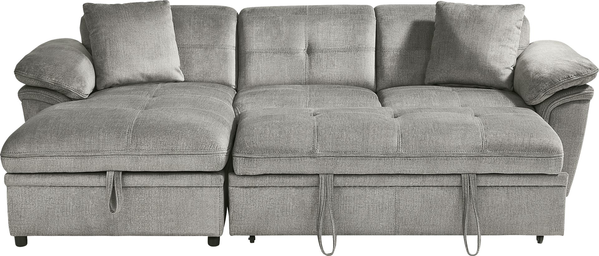 Cashton Heights Gray 2 Pc Sleeper Sectional - Image 5