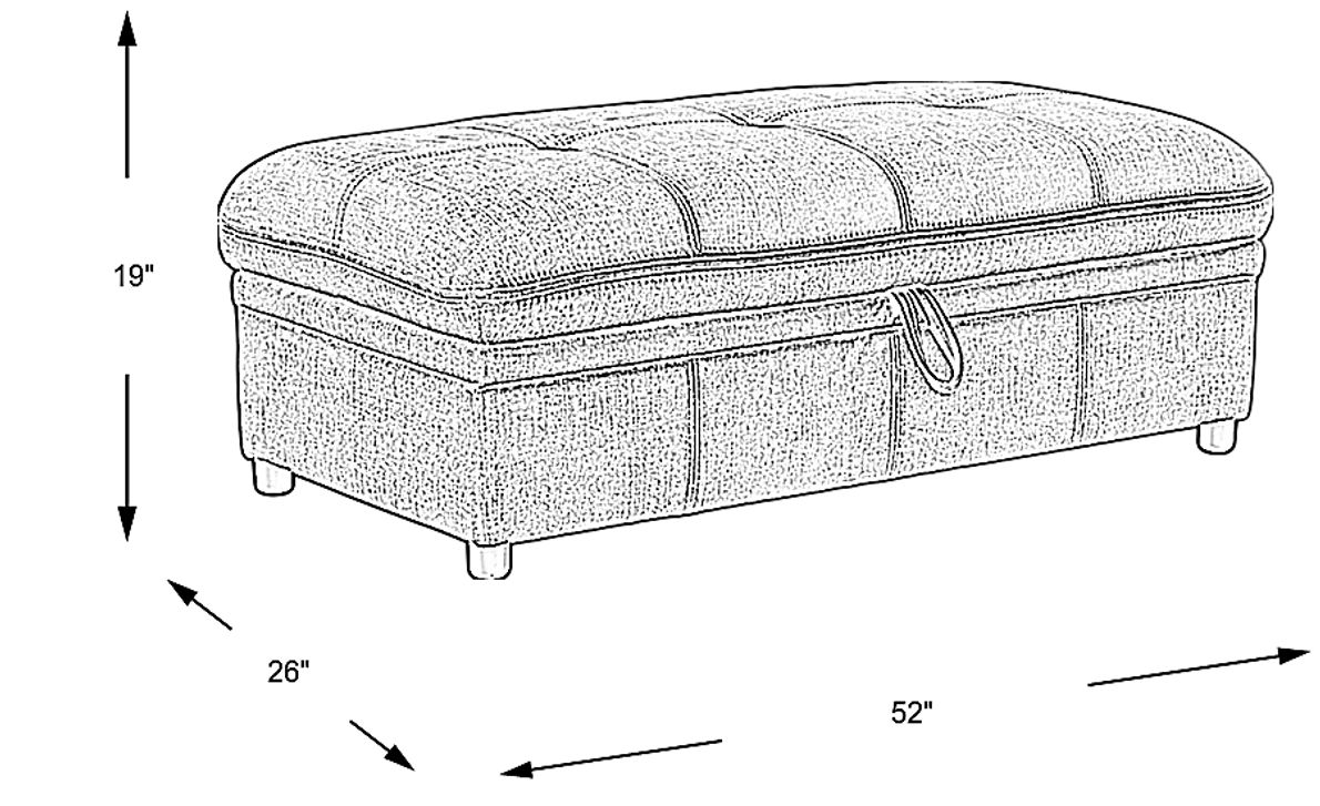 Cashton Heights Gray Storage Ottoman Rooms To Go
