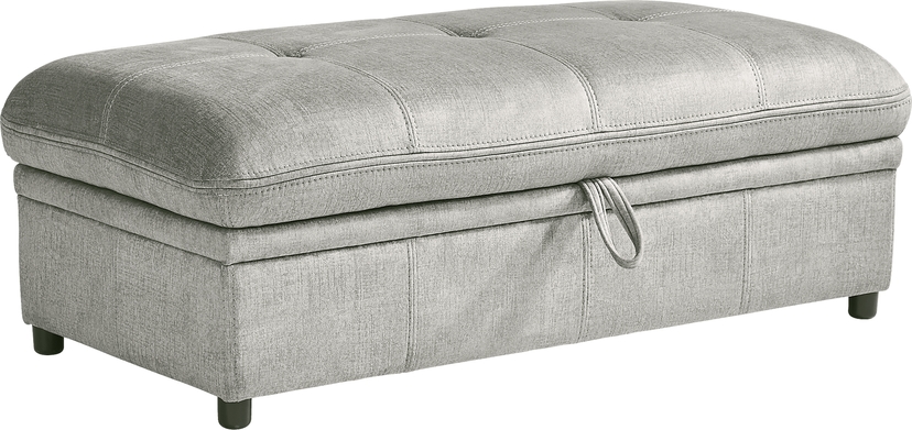 Cashton Heights Gray Storage Ottoman