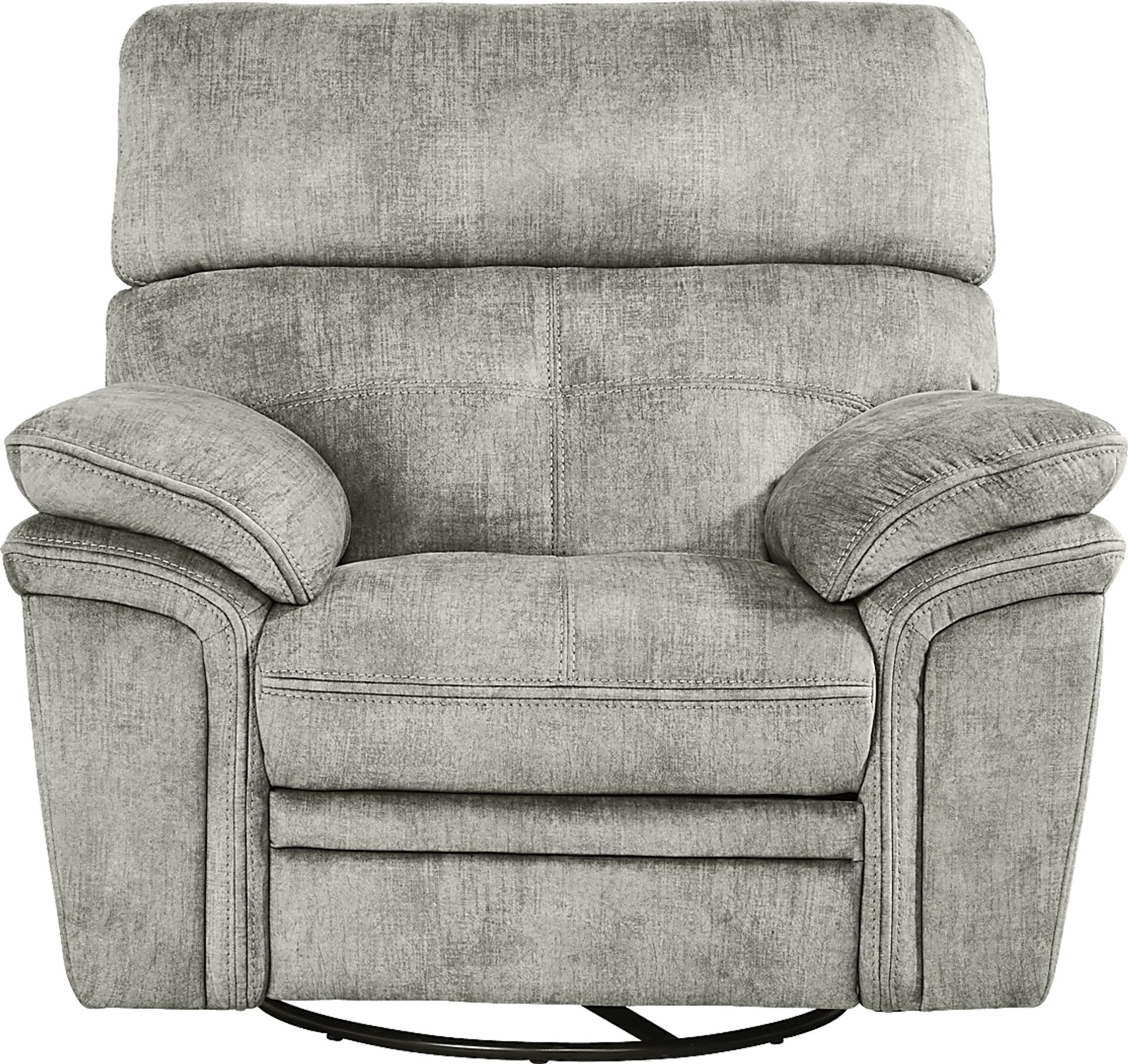 Cashton Heights Gray Swivel Recliner - Image 2