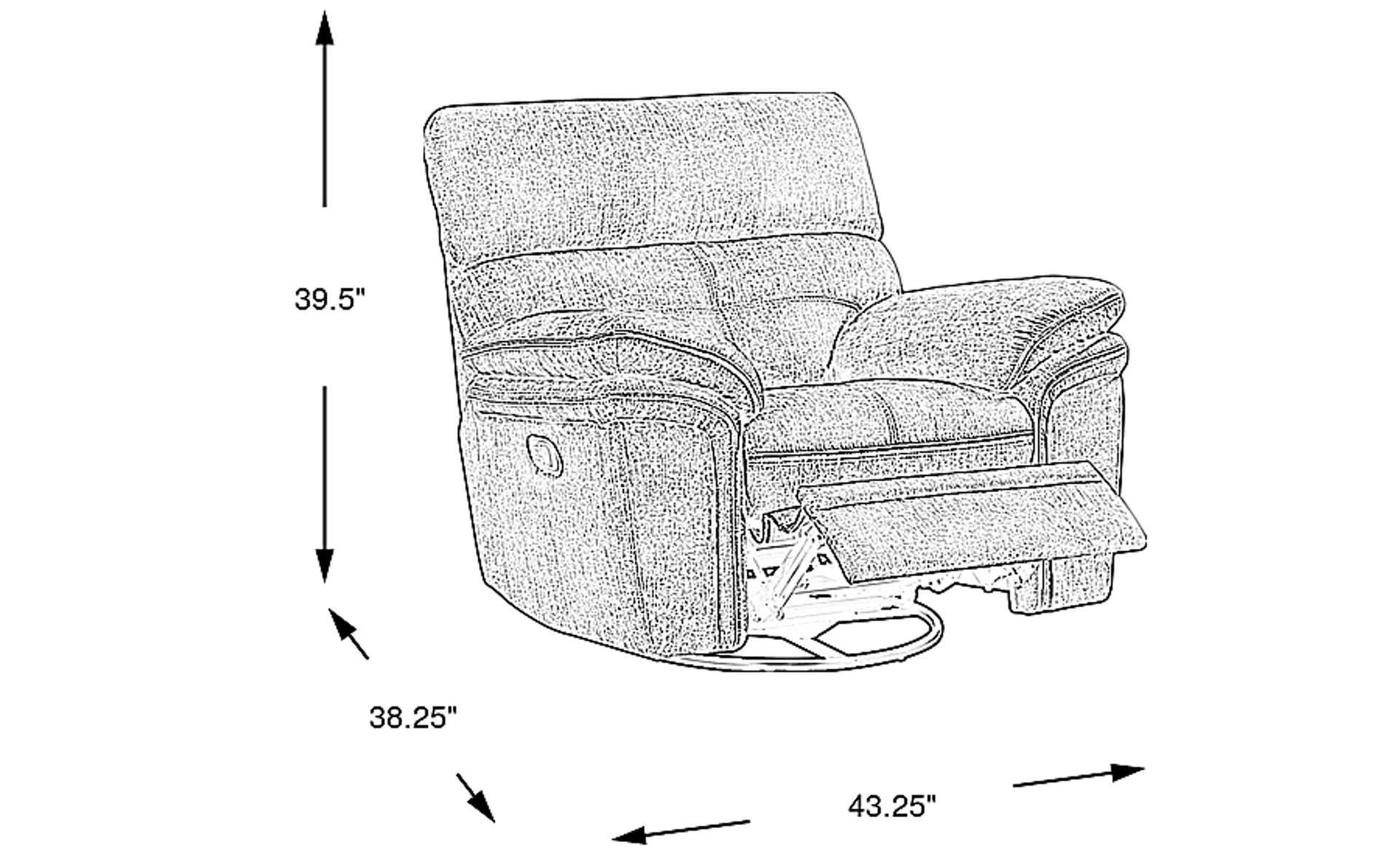 Dimension Image. Please refer to the Dimension Tab on this page for dimension details.
