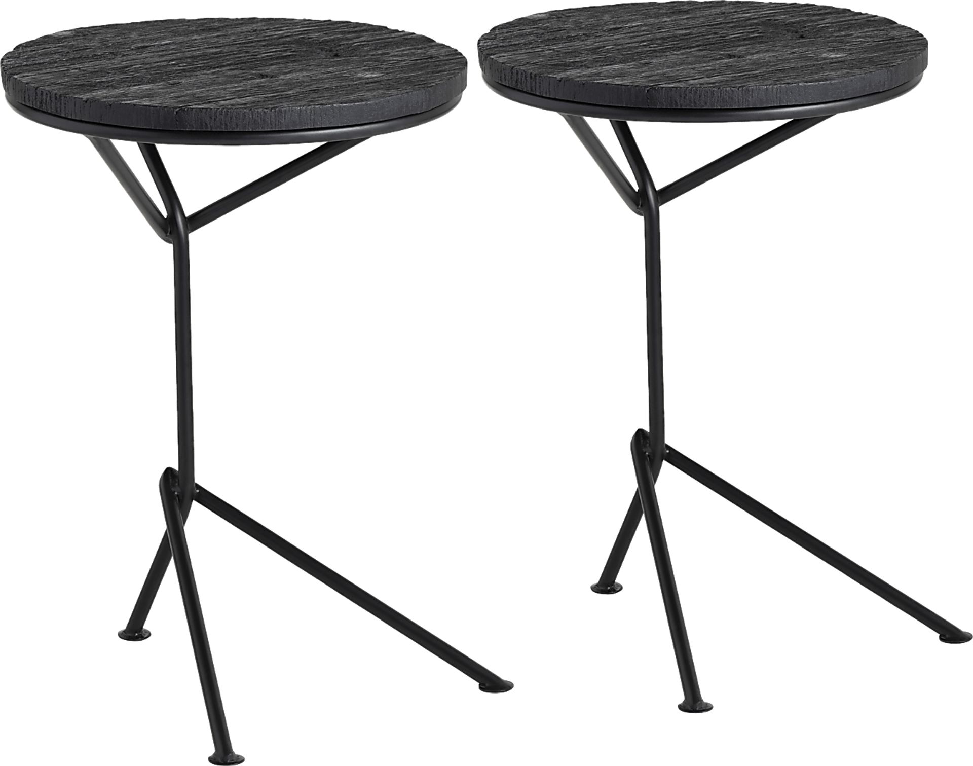 Casieri Black End Table, Set of 2 - Image 1