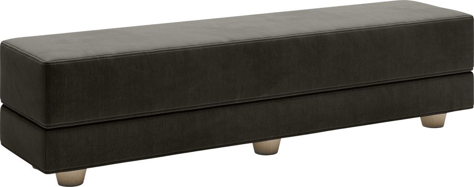 Casila Charcoal Twin Bed Bench