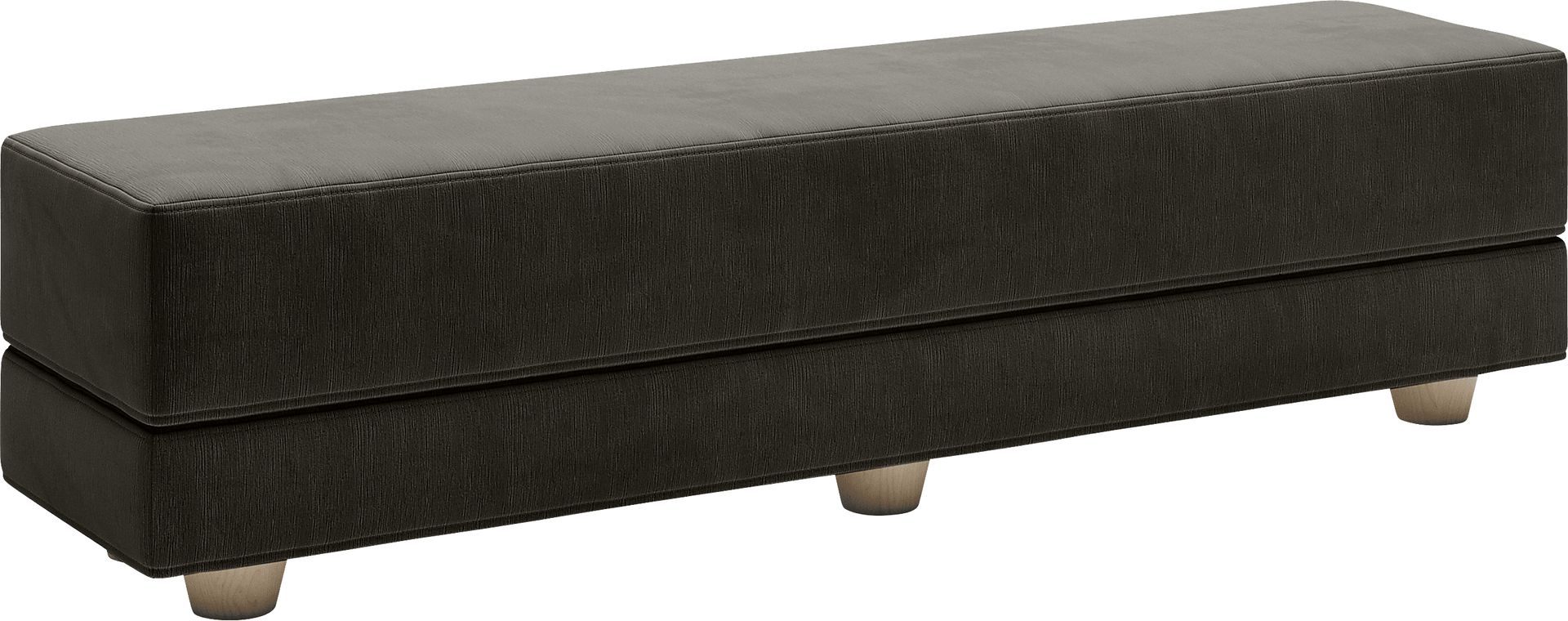Casila Charcoal Twin Bed Bench - Image 1