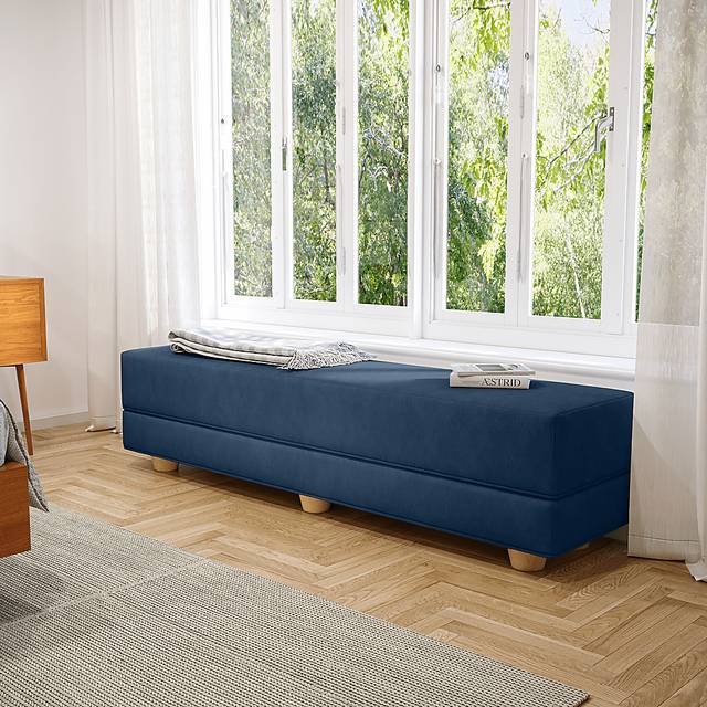 Casila Indigo Twin Bed Bench - Thumbnail - Image 4